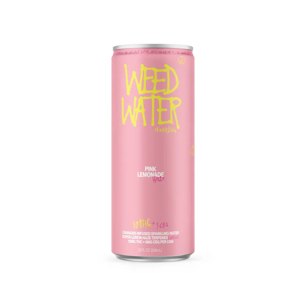 Product Weed Water - Pink Lemonade - 10mg - 12oz Can