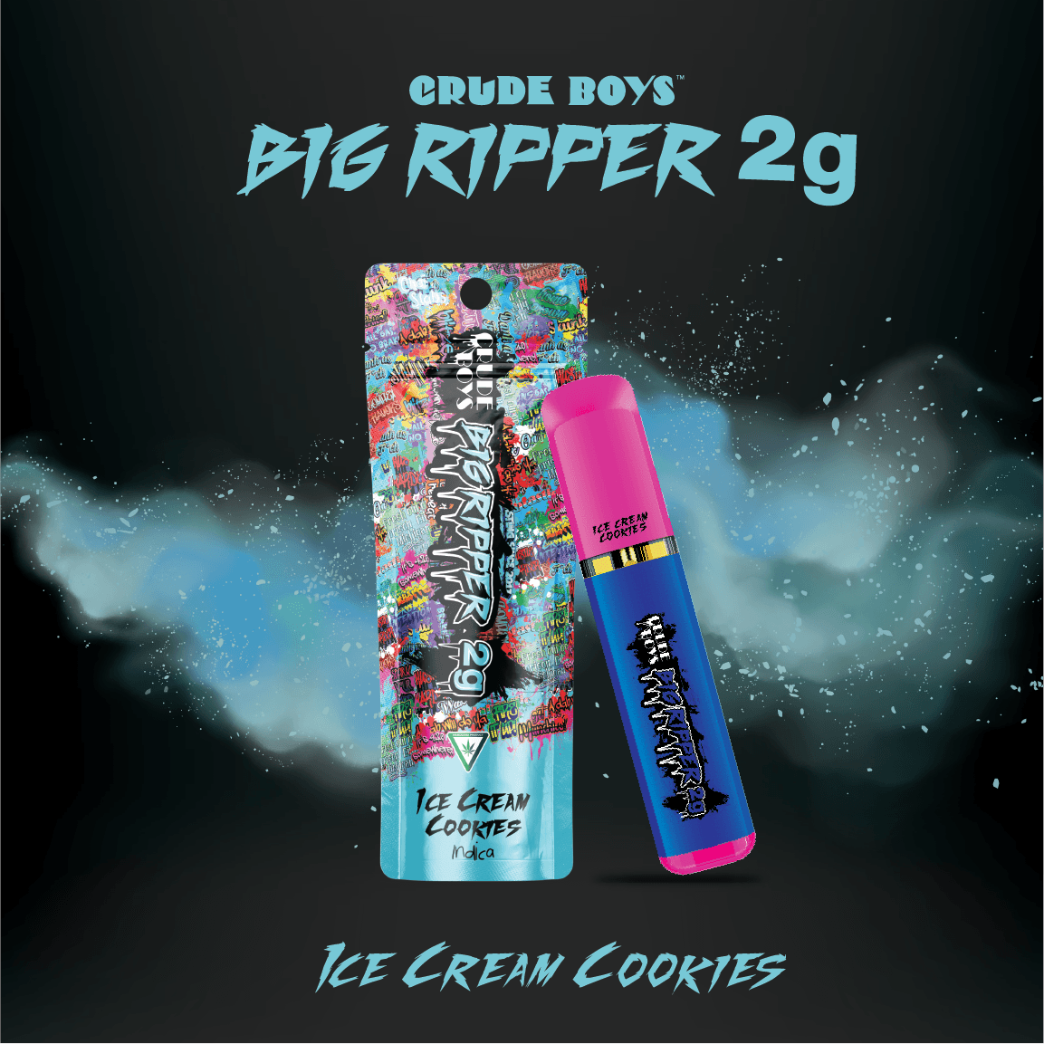 Crude Boys | Ice Cream Cookies - Big Ripper 2g Disposable