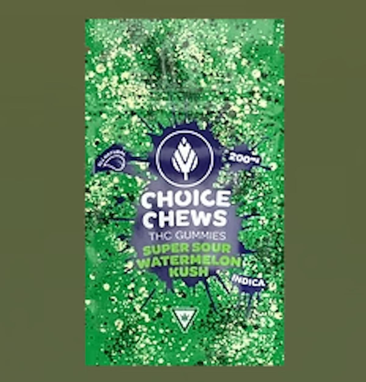 Image of Super Sour Watermelon Kush | Indica Choice Chews