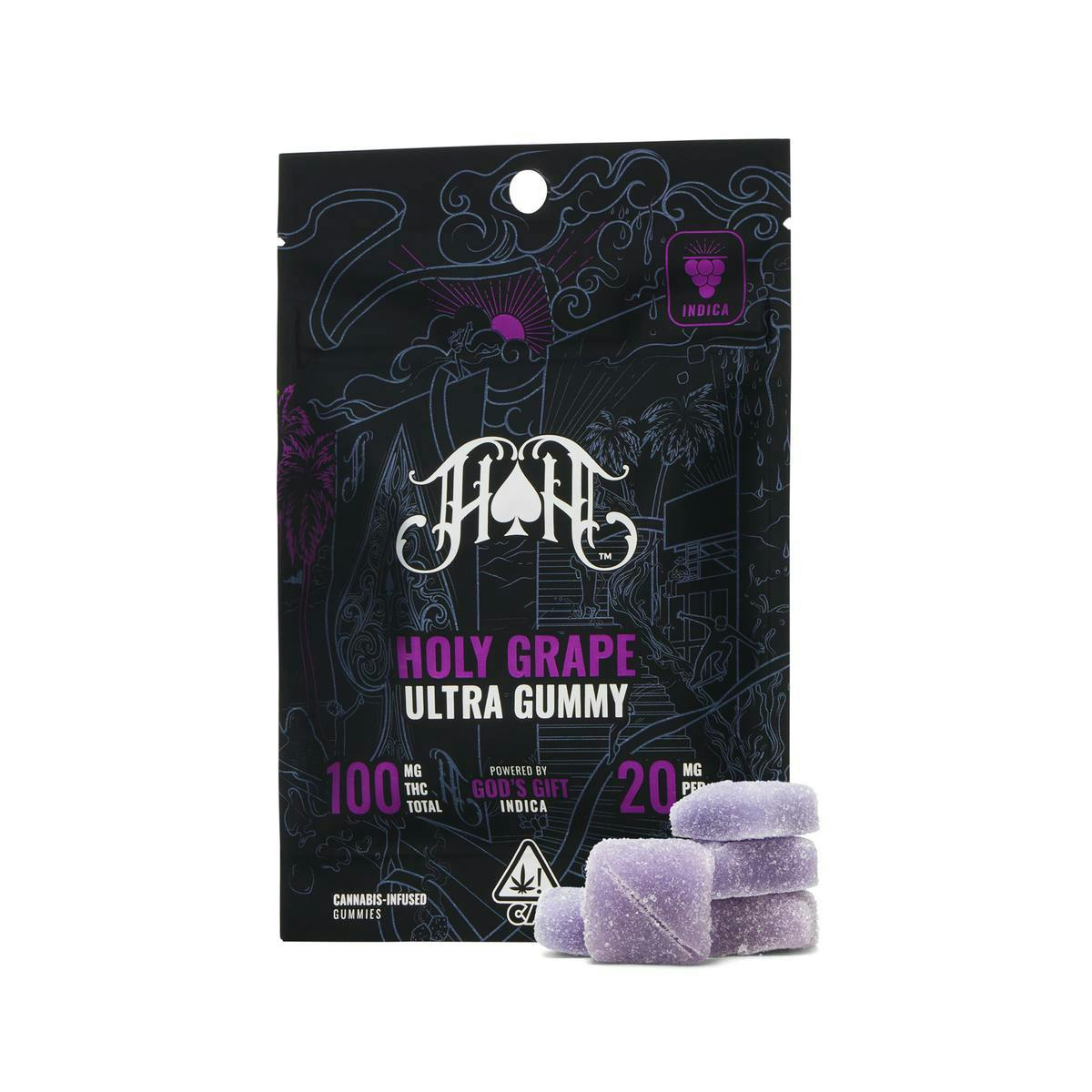 Photo of Heavy Hitters | Holy Grape | 100mg | Gummies | 5 pk