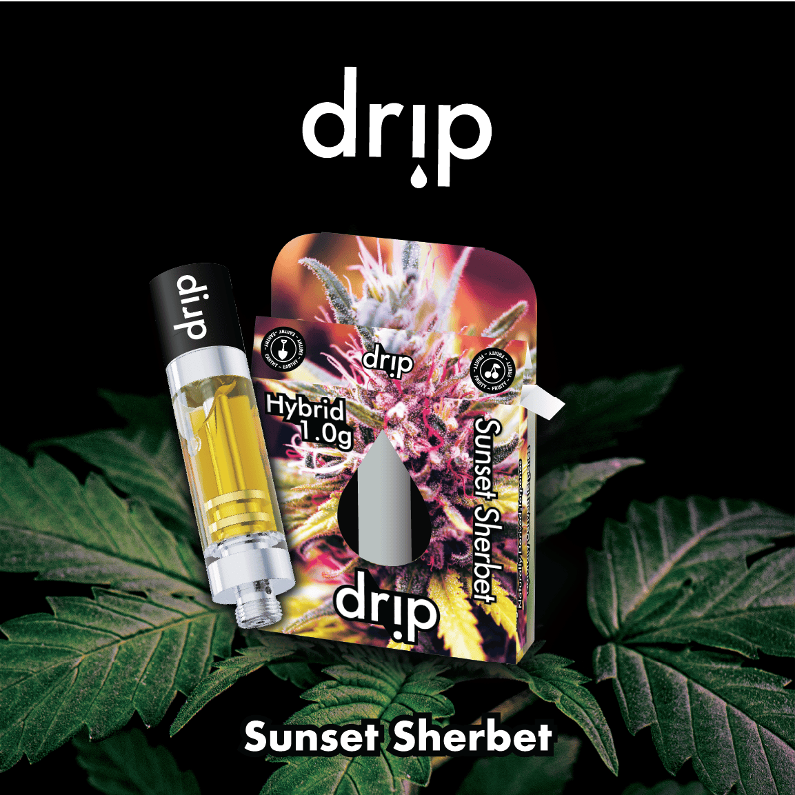 Buy Drip Sunset Sherbert 1g 510 Thread By Drip Online - Nature's Remedy  Weed Dispensary