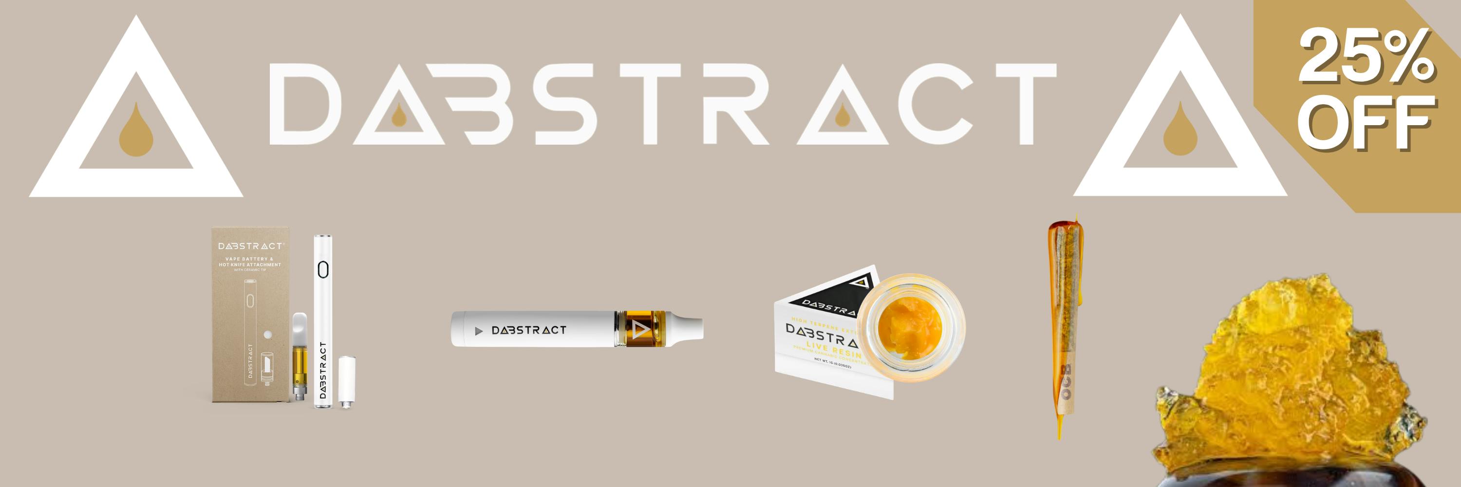 twenty five percent off dabstract concentrates