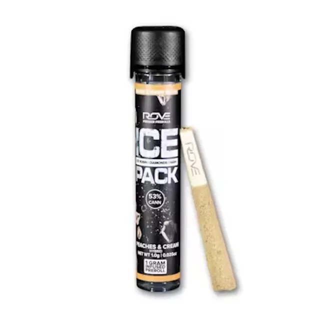 Rove Ice Packs Infused Pre-Roll Peaches & Cream 1g (hybrid)