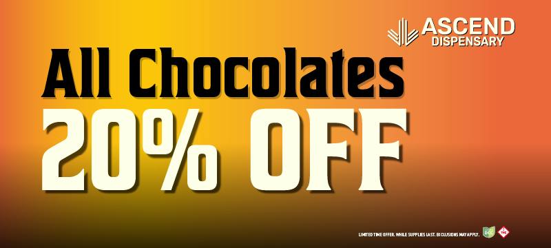 20% off All Chocolates today only! Happy Halloween!