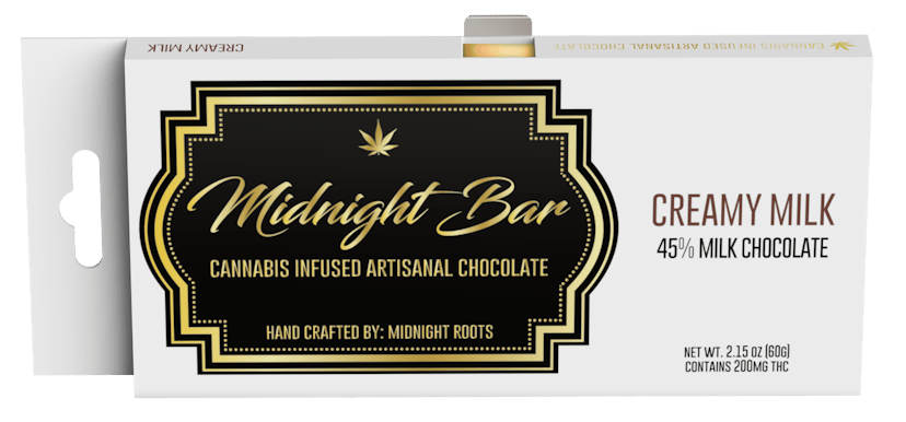 Midnight Roots | Chocolate Bar - 200mg - Creamy Milk Chocolate