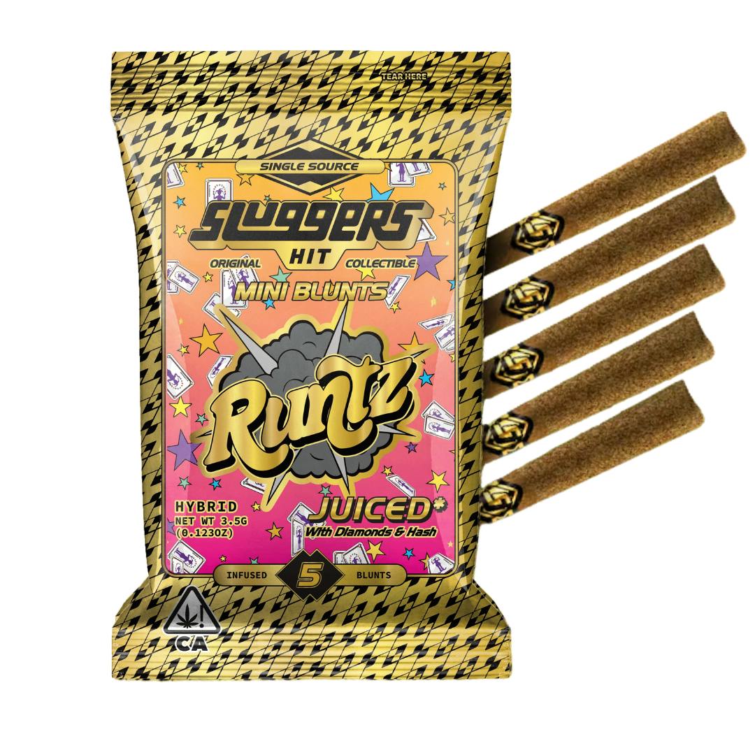 RUNTZ DIAMOND & HASH INFUSED 5PK MINI BLUNTS