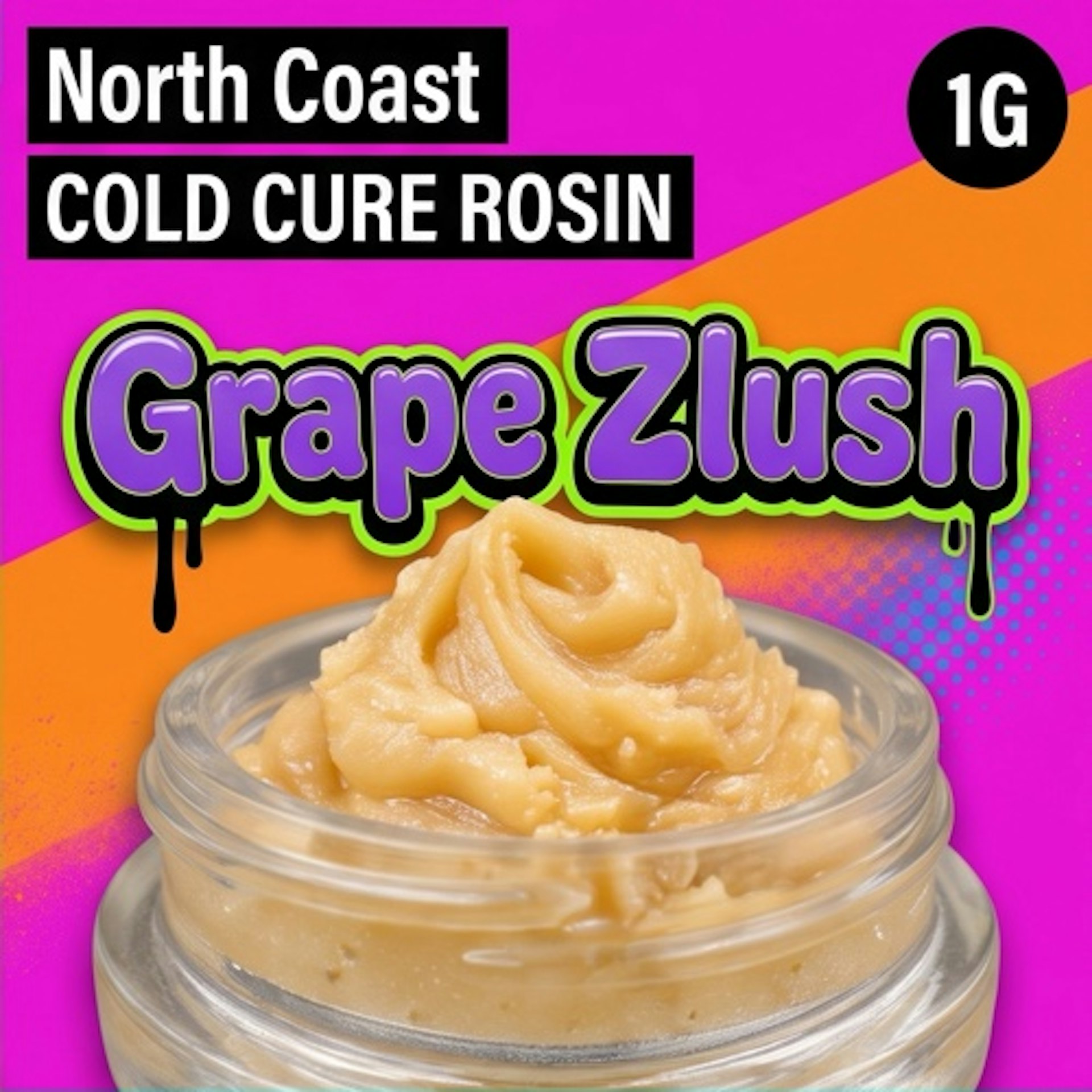 North Coast x Pure Coast - Grape Zlush Tier 2 1G Cold Cure Rosin