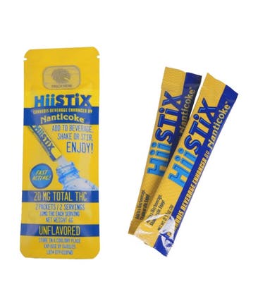 HiiStix | Unflavored | 2 Pack | 20mg | Beverage Enhancer | Nanticoke