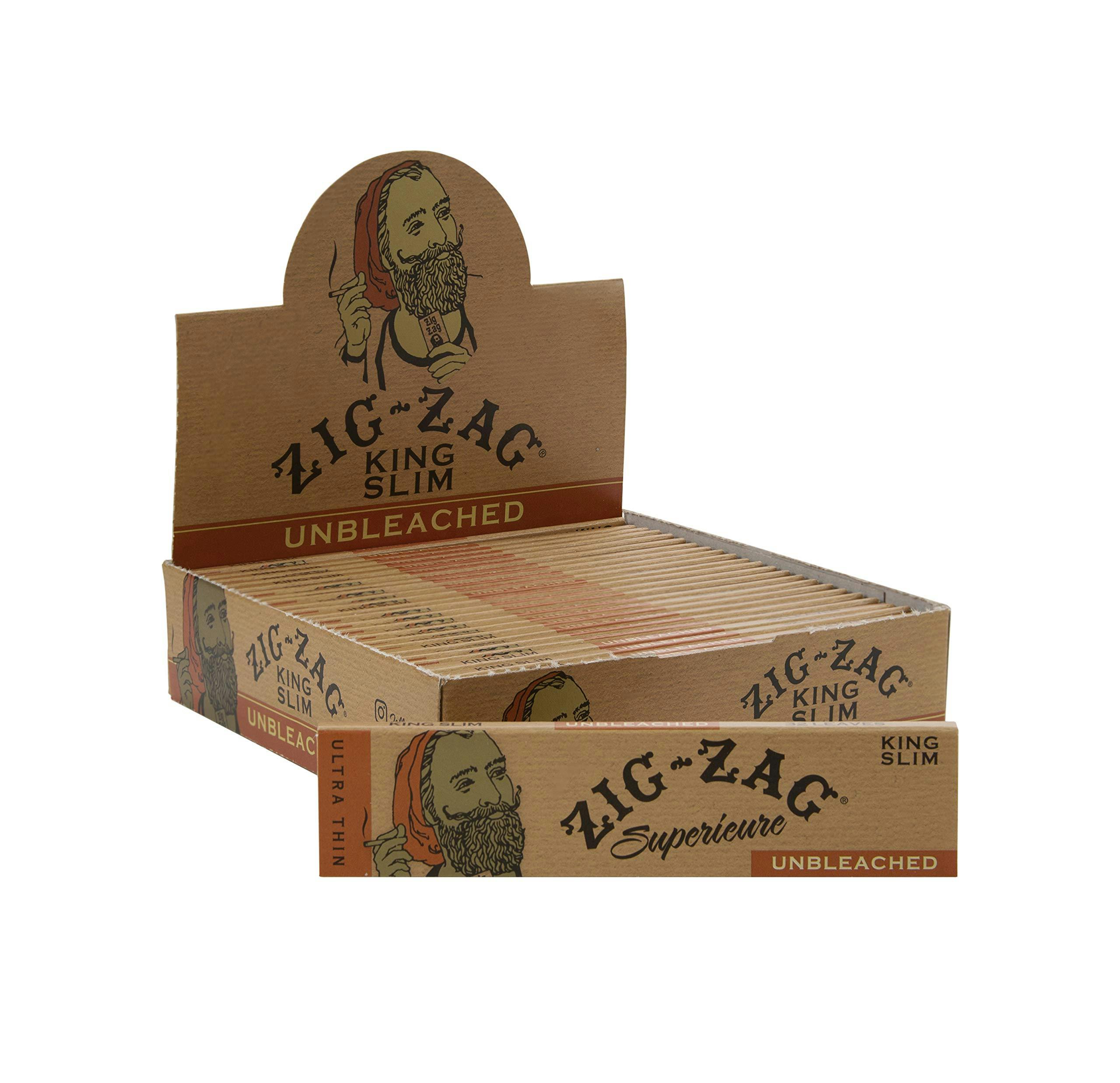 Zig Zag Rolling Papers | Unbleached King Slim | Papers