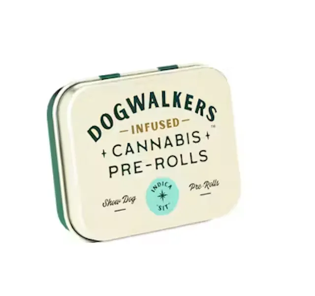 Dogwalkers Infused Pre-Roll Pack Animal Face 5pk/2.25g (indica, infused pre roll packs)