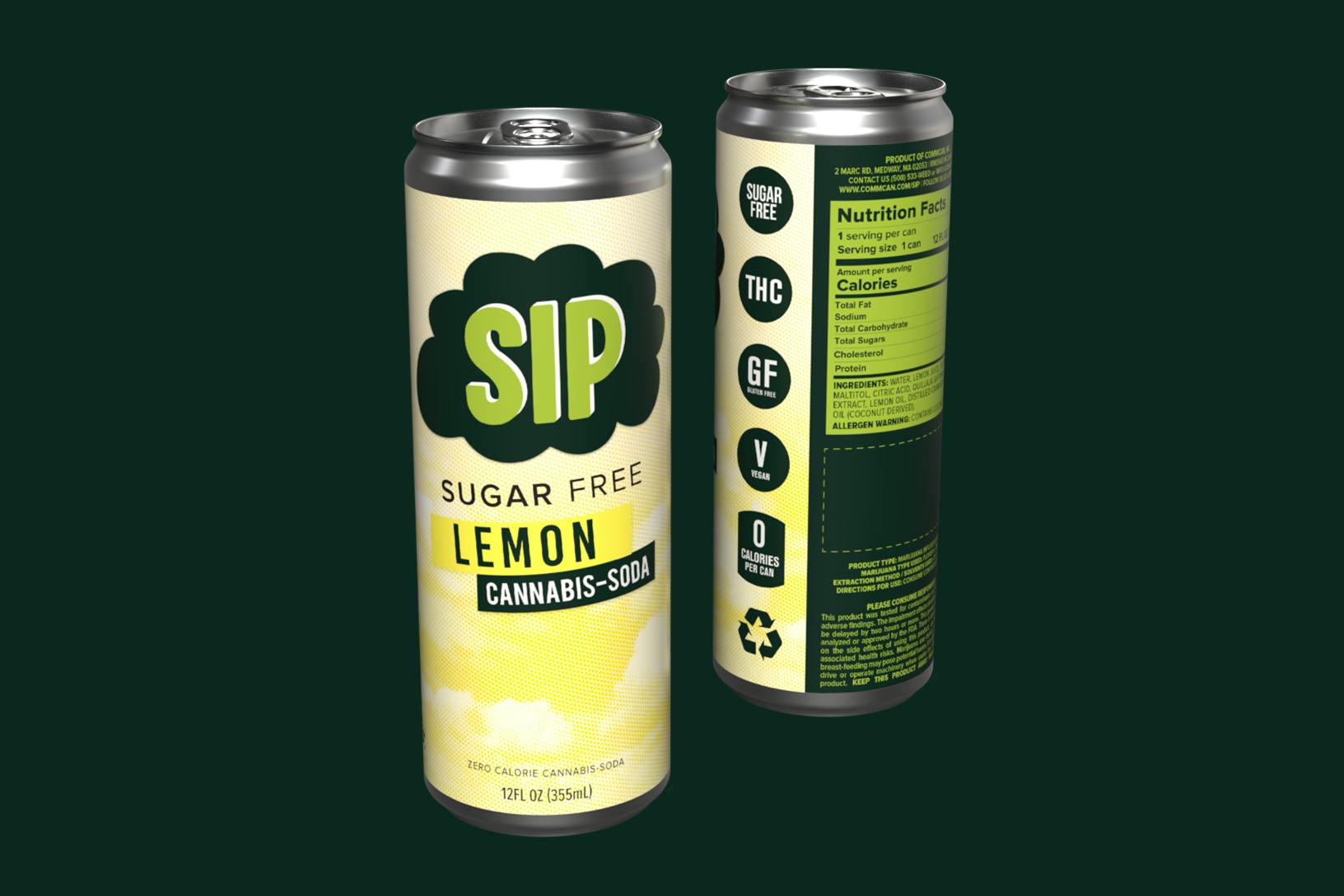 SIP Sugar-Free Lemon Soda 5mg