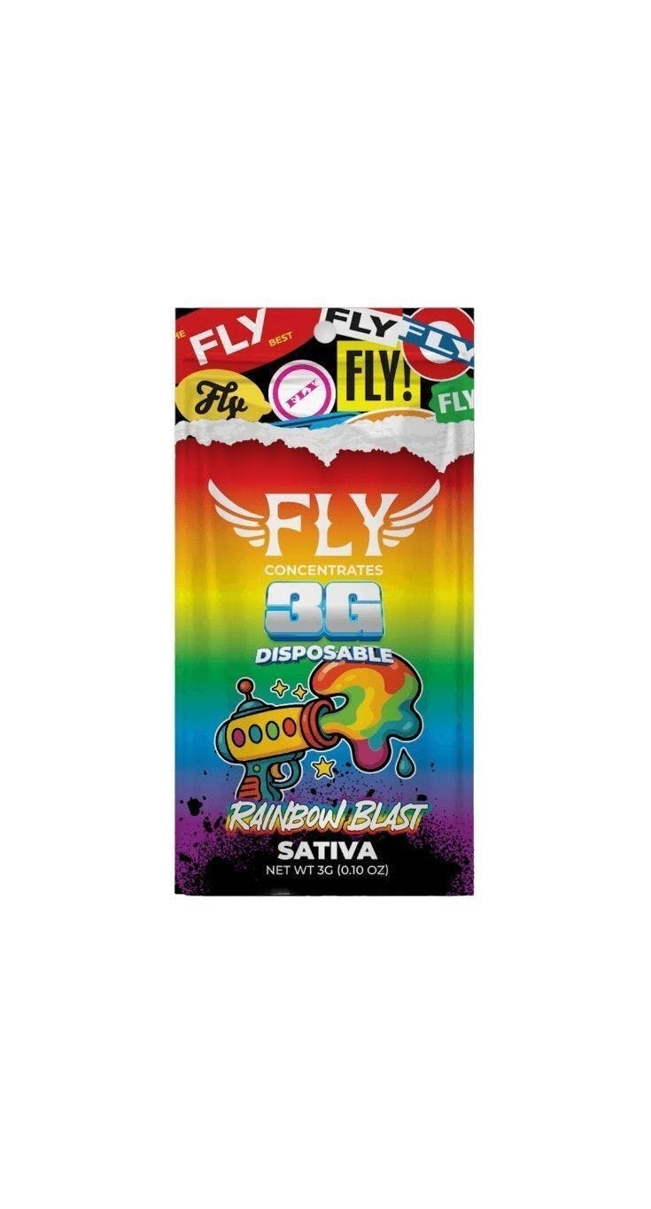 FLY FLY | RAINBOW BLAST | DISPOSABLE SATIVA — VAPORIZERS