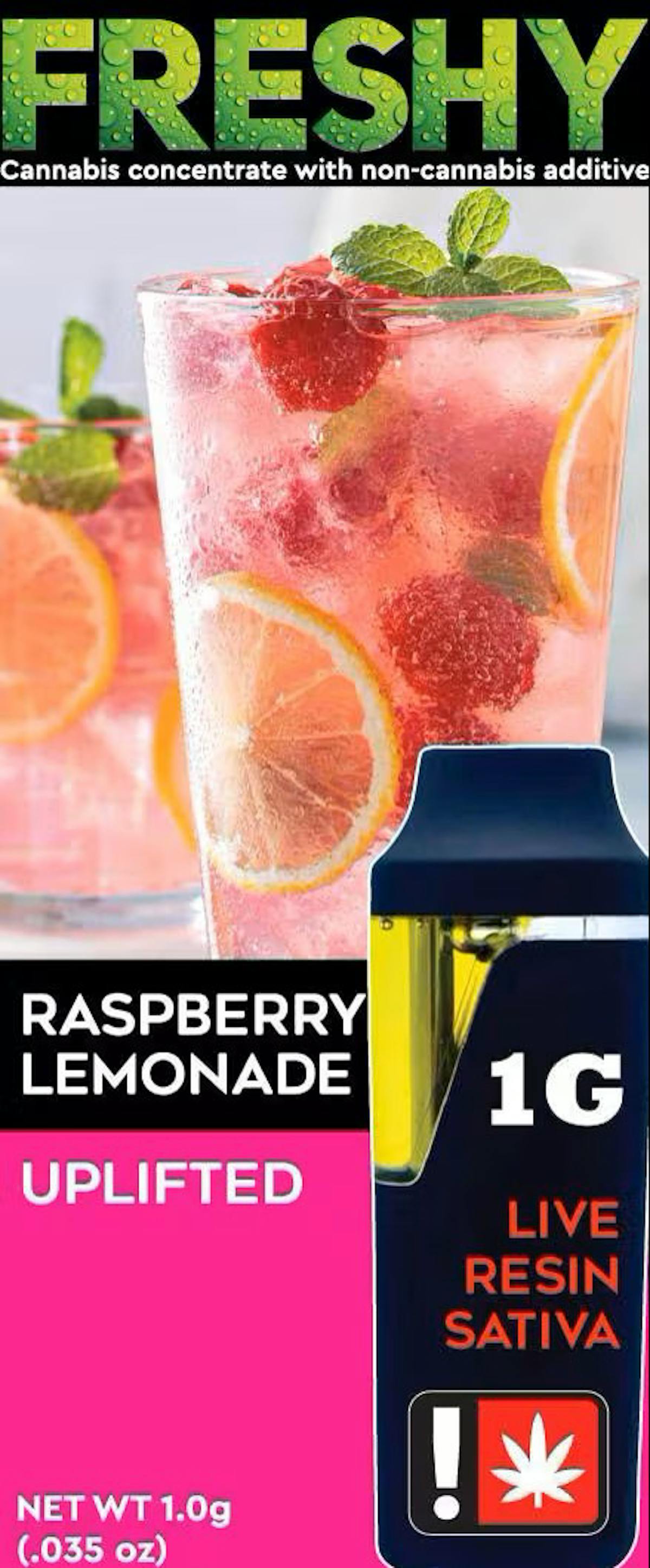 Photo of Freshy 1g RASPBERRY LEMONADE Flavored Live Resin All-In-One
