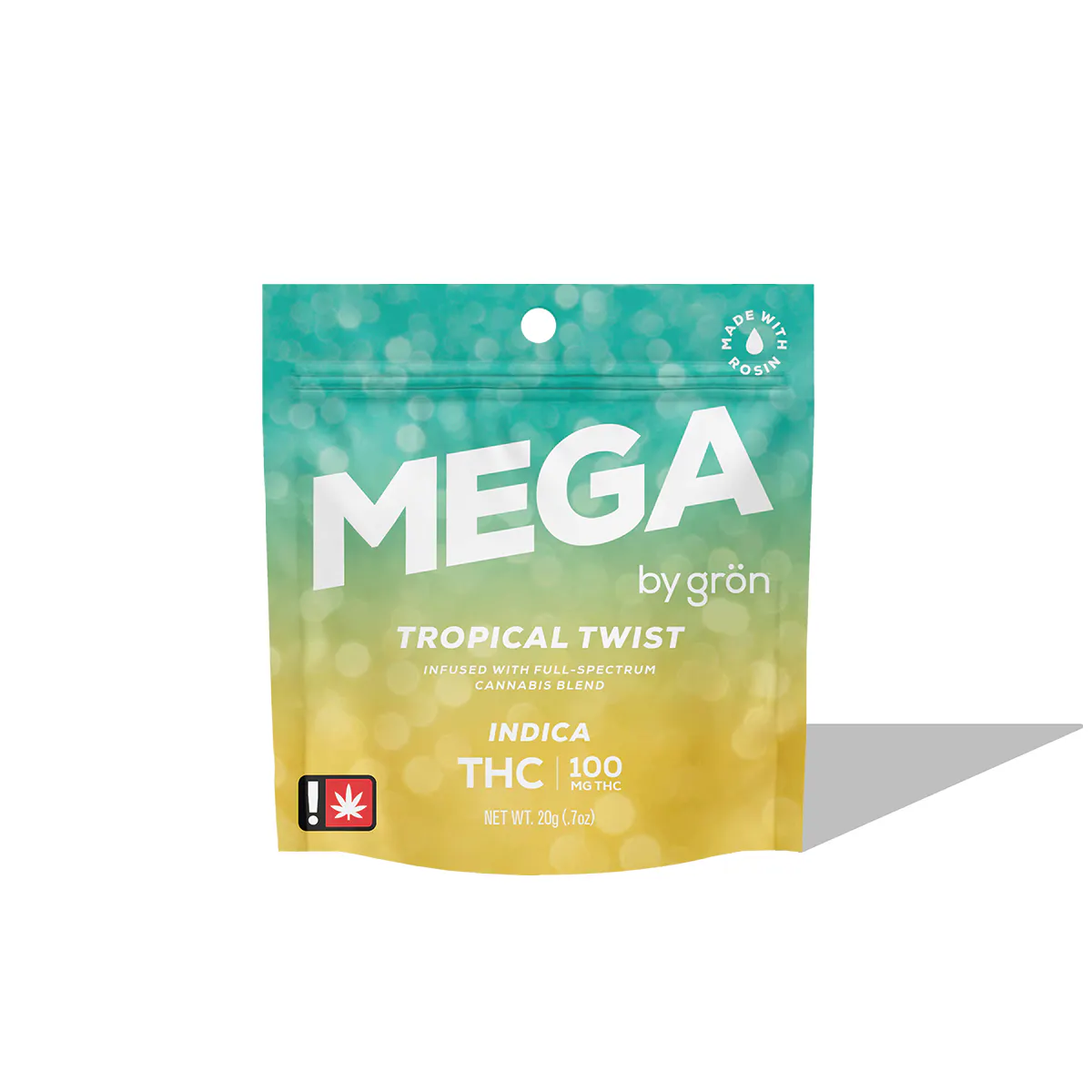 THC Tropical Twist Mega – Indica 20g Edibles | Grön |