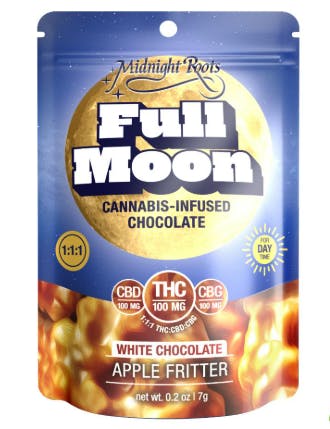 Midnight Bars MIDNIGHT ROOTS - FULL MOON | APPLE FRITTER | 100MG THC : 100MG CBD : 100MG CBG — EDIBLES