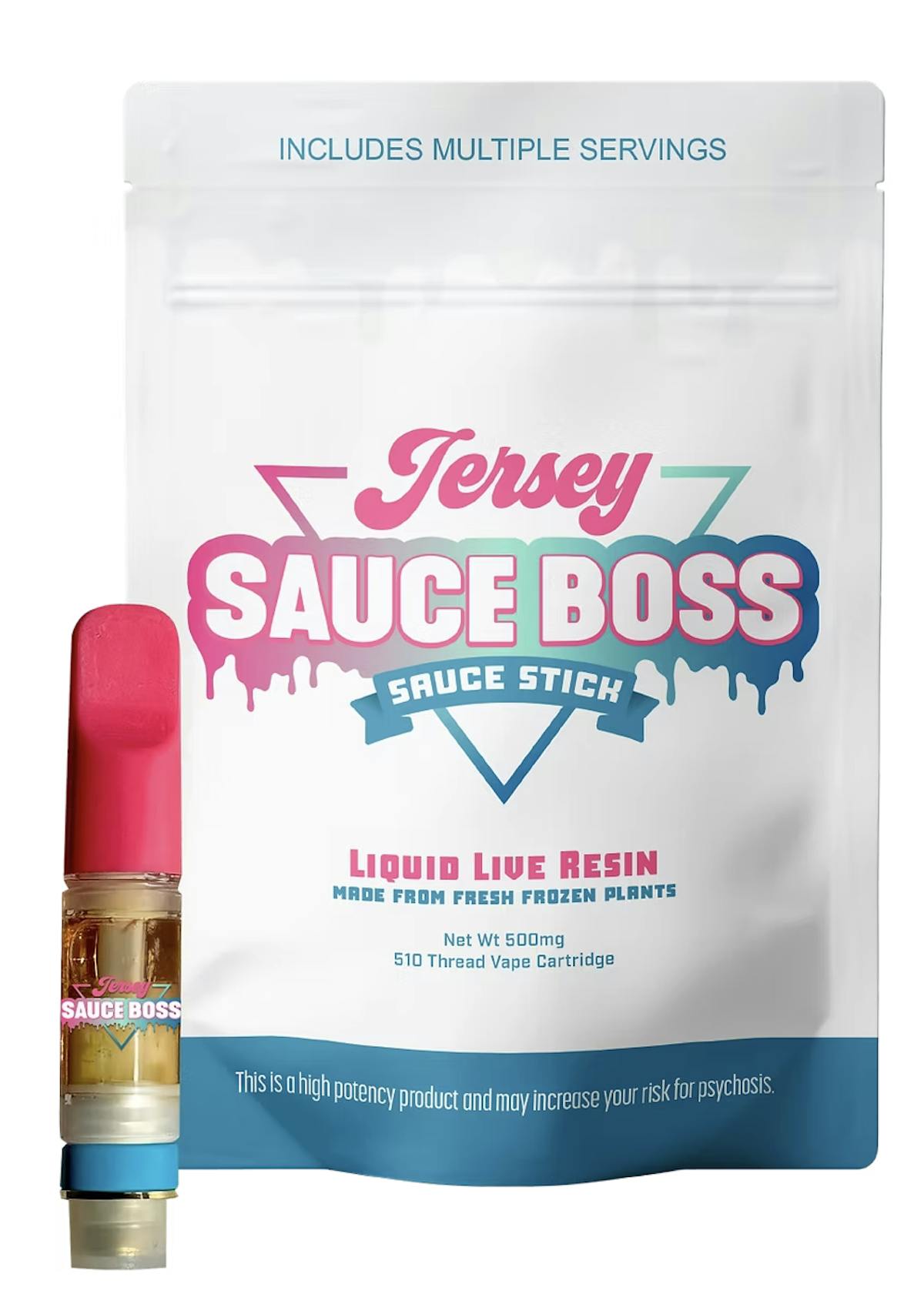 Photo of Jersey Sauce Boss l Larry OG Jersey Sauce Stick Vape Cart l .5g