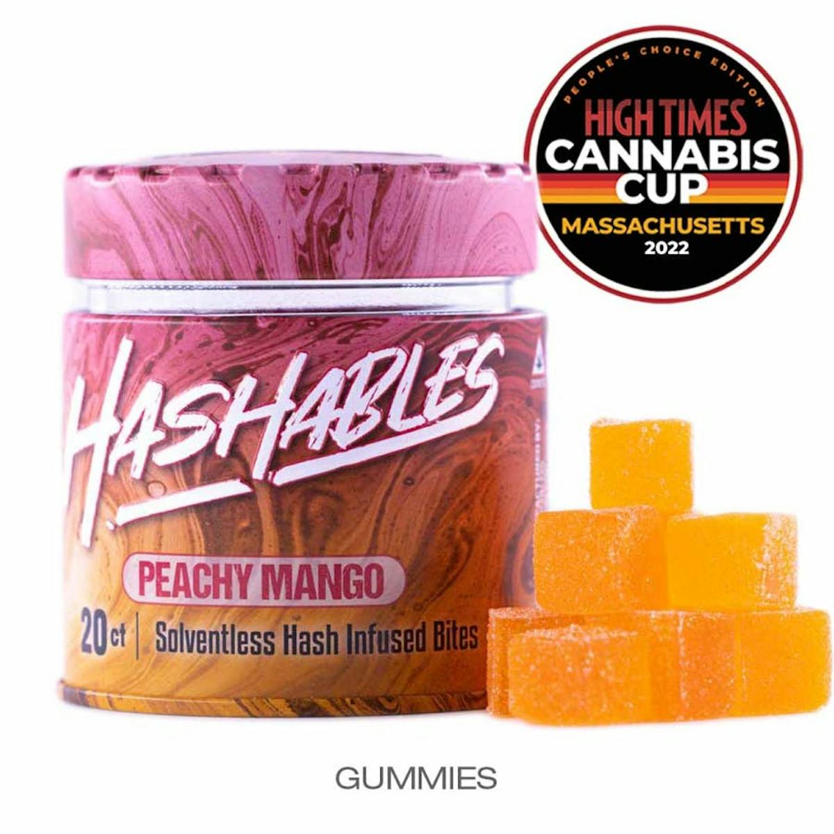 Image of Peachy Mango | 100mg Hash Rosin Gummies