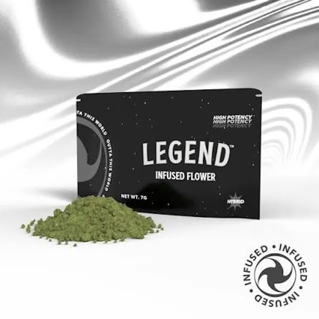 Legend Infused Ground Flower Full Throttle 7g (sativa, infused shake)