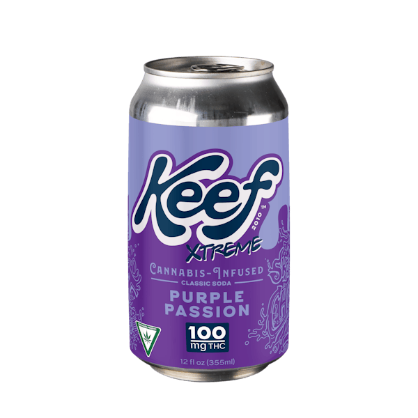 Product: Keef Xtreme |  Purple Passion Cannabis Infused Soda | 100mg