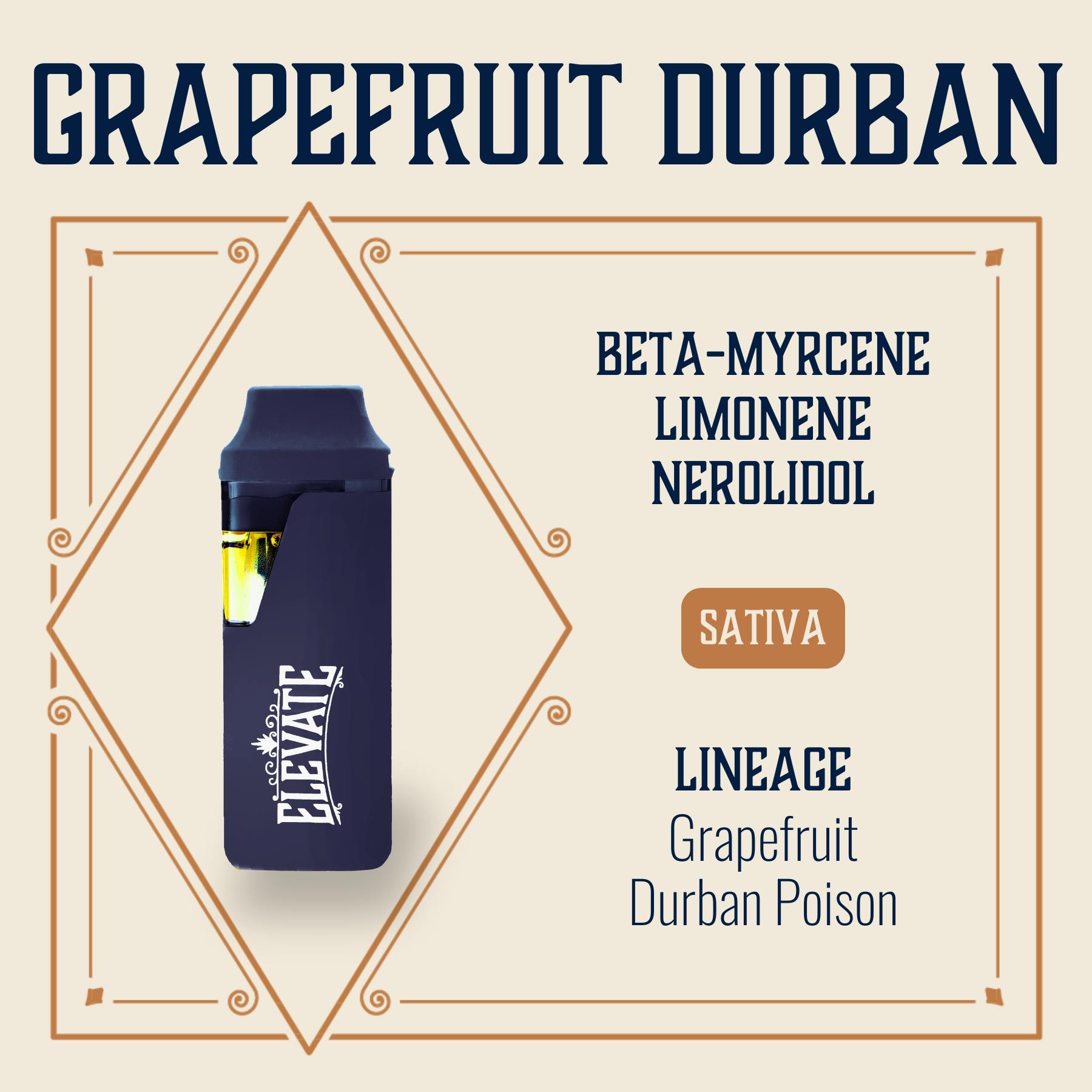 Grapefruit Durban Canna Min-E-Bar | 0.5g