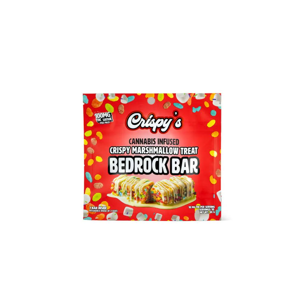 Crispy's  - 100mg Crispy Rice Treat - Bedrock Bar
