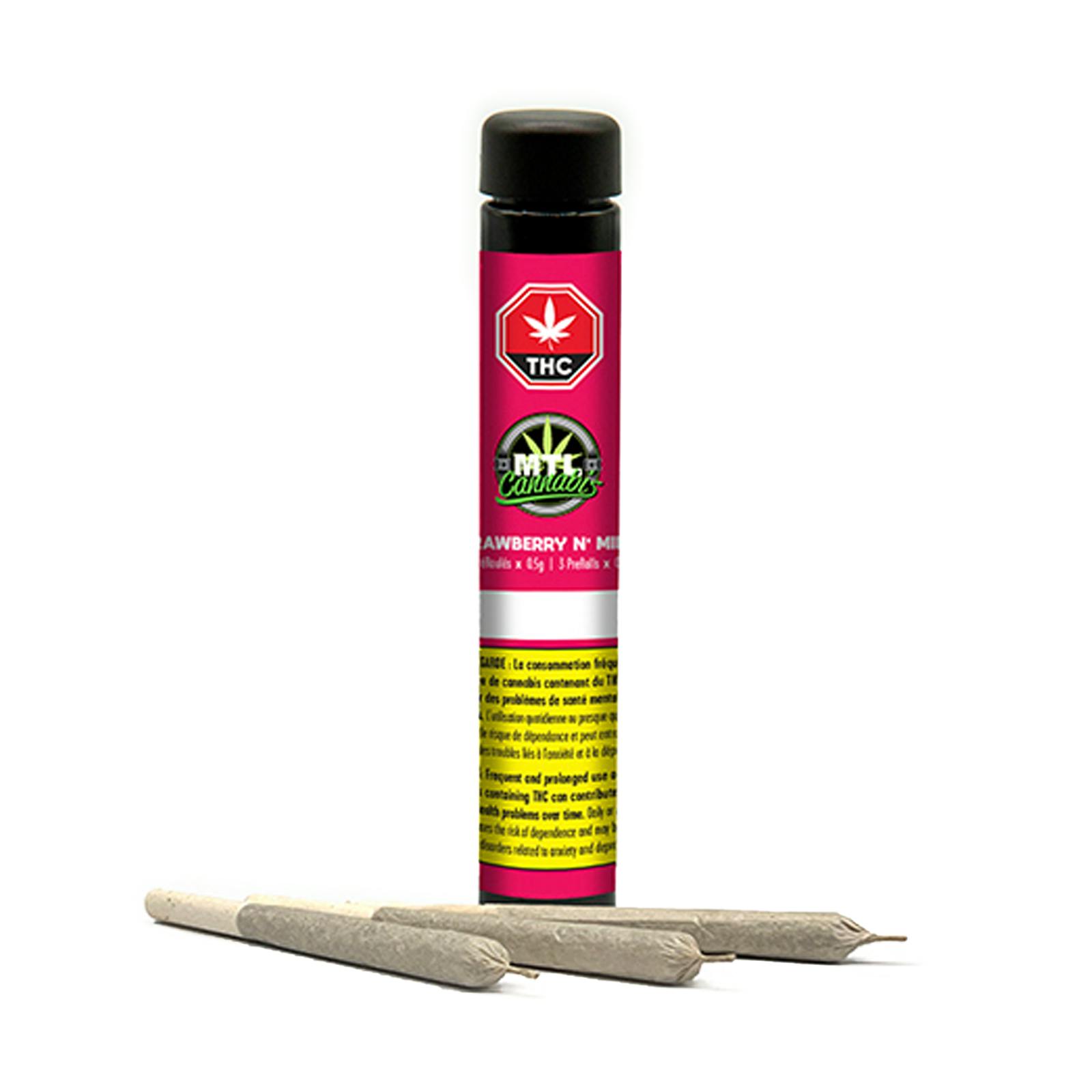 Strawberry n' mintz pre-roll 3-pack | 1. 5g