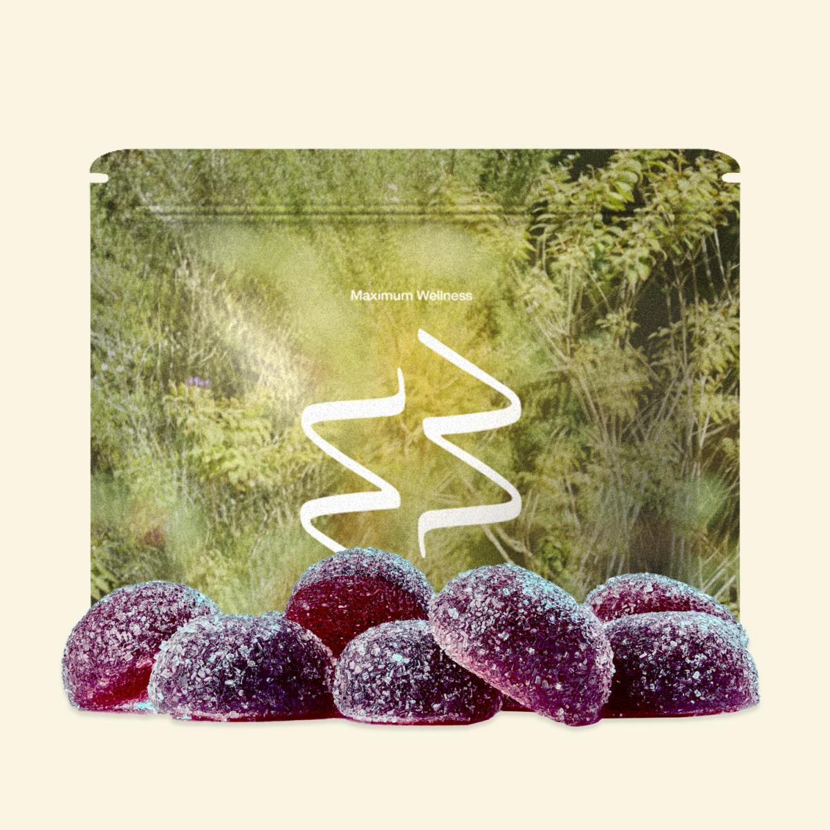 District Cannabis Maximum Wellness Gummies: Grape 200mg THC