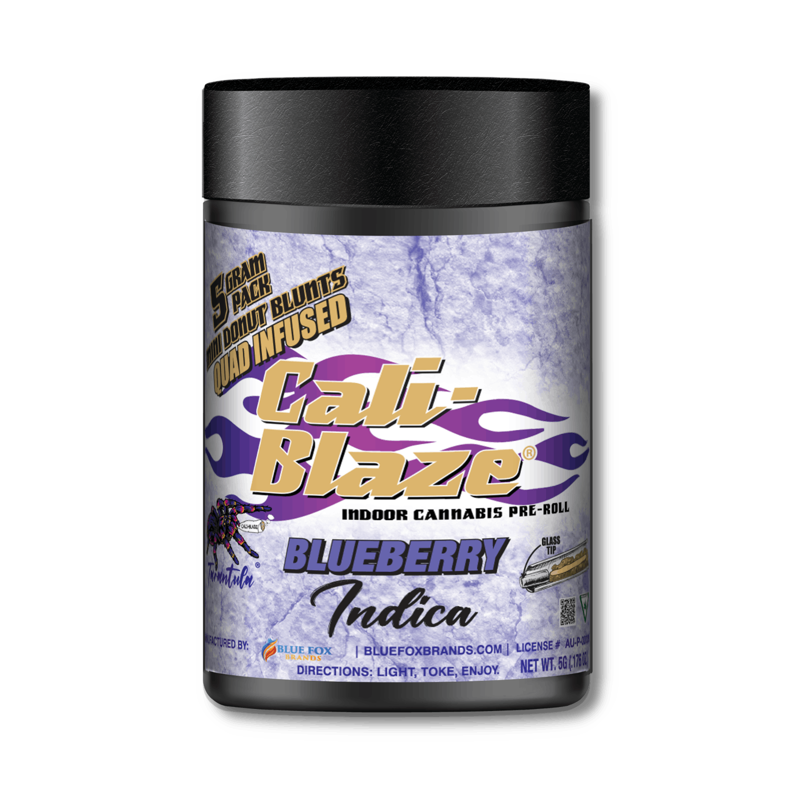 Cali-Blaze | Mini Blunt 5-Pack - 5g - Blueberry