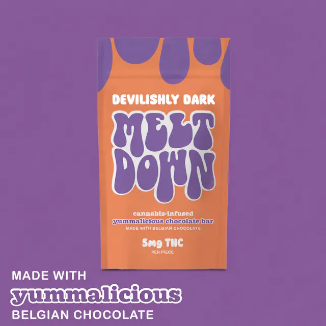 Meltdown Chocolate Bar Devilishly Dark 2pk/10mg (hybrid, chocolates, .5g)