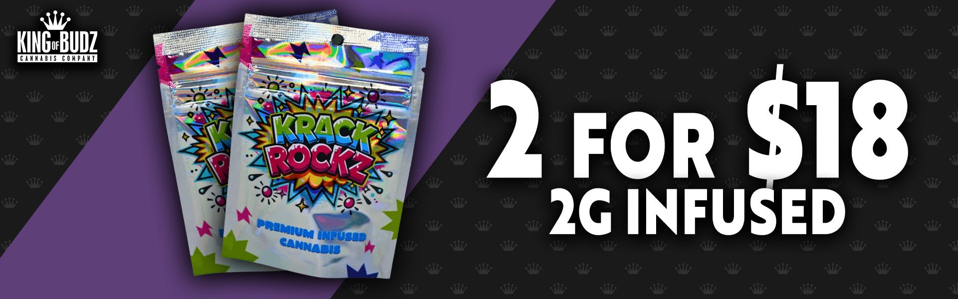 Krack Rocks 2g Infused Prepack - 2/$18