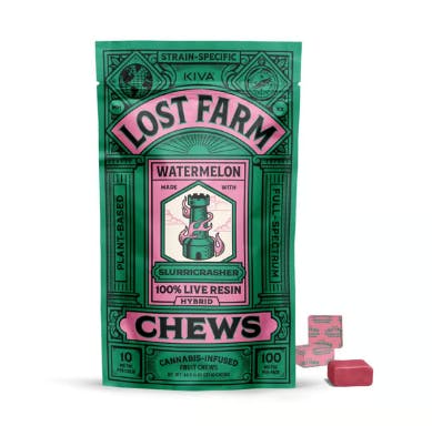Product CL Kiva Lost Farm Fruit Chews - Watermelon 100mg (10pk)