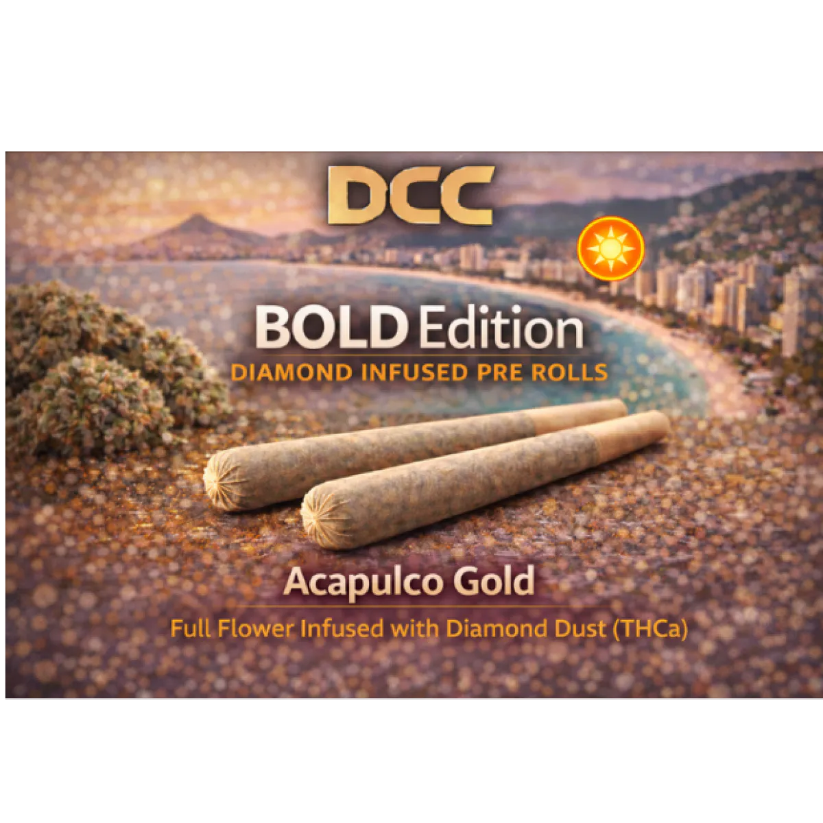 DCC Bold Edition Acapulco Gold Diamond Infused Pre-Roll .5g (2pk) 1g ...