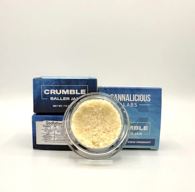 Cannalicious - 7g Crumble Baller Jar - Godfather OG - CONCENTRATES by Cannalicious Labs at King of Budz