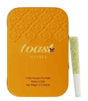 Toast Diamond Infused Mini Pre-Rolls | .5g 5 Pack | Everlasting Gumdrop