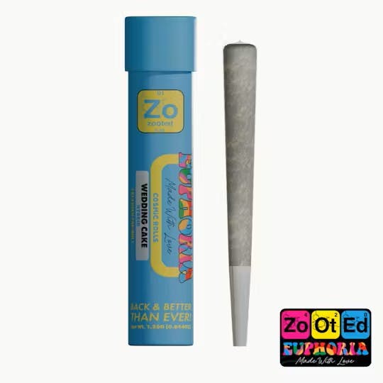 ZOOTED ZOOTED | WEDDING CAKE | INFUSED PRE-ROLL INDICA — PRE_ROLLS