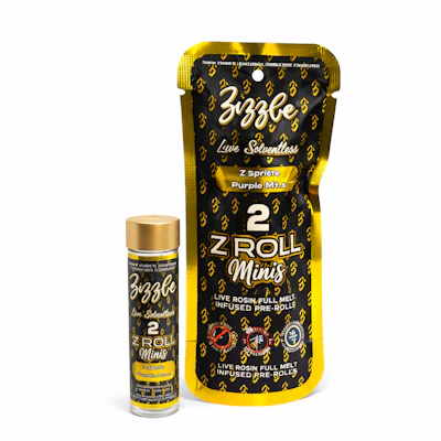 Zizzle - 2 Pack .75g Rosin Infused Prerolls - Z Spritz x Purple MTN