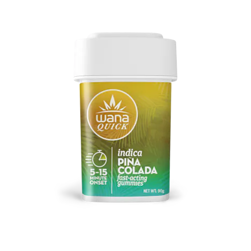 Quick Pina Colada Gummies Indica [10 pack] | 100mg-active