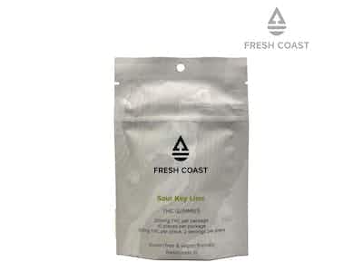 Product: Fresh Coast | Sour Key Lime Distillate Gummies | 200mg