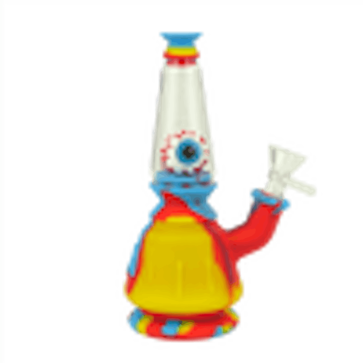 Photo of Luv Buds 7.5″ Silicone Evil Eye Perc Bong