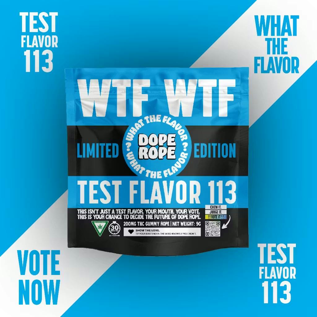 Dope Rope - 200mg Gummies - Test Flavor 113 (WTF)
