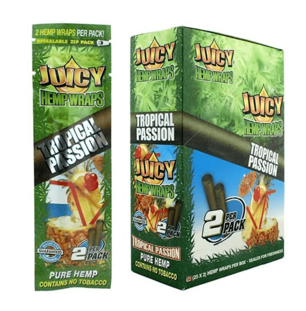 Product Juicy Jay's - Hemp Wrap - Tropical Passion - 2pk