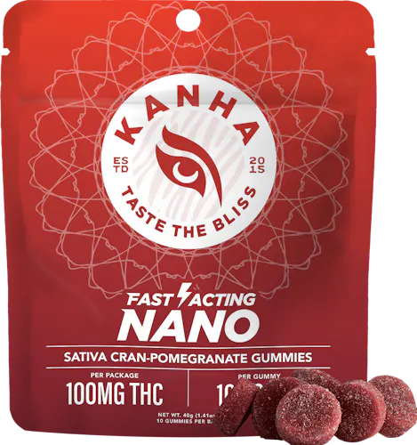 KANHA – Cran-Pomegranate – Gummies 100mg 10pk-1