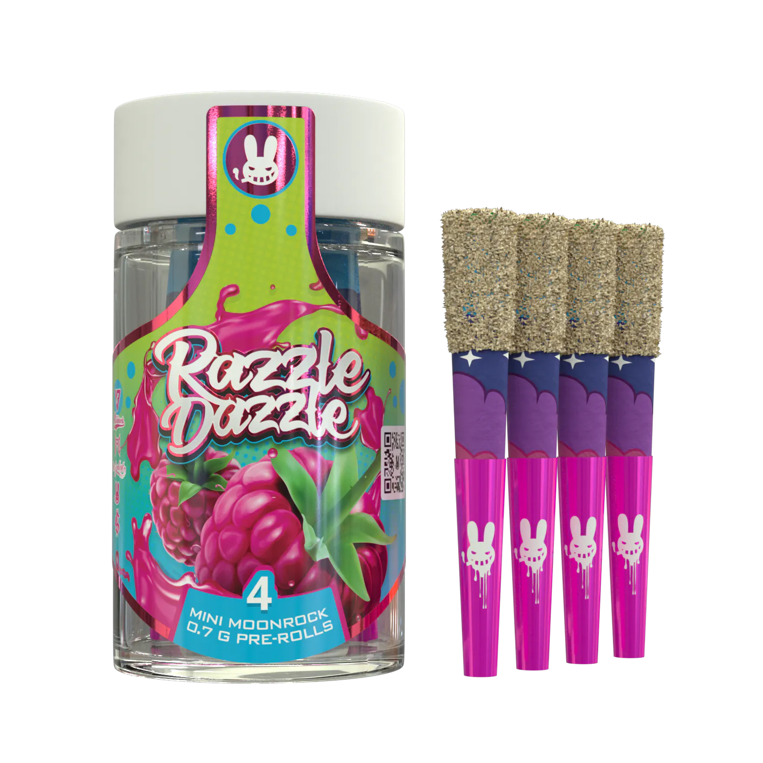 邦楽 RAZZLE DAZZLE Dr. Zodiak's Moonrock - Infused Mini Pre-Rolls 4pk - Razzle Dazzle