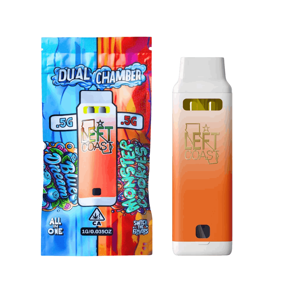 Photo of Left Coast – Blue Dream + Monster Cookies Dual Tank AIO Vape