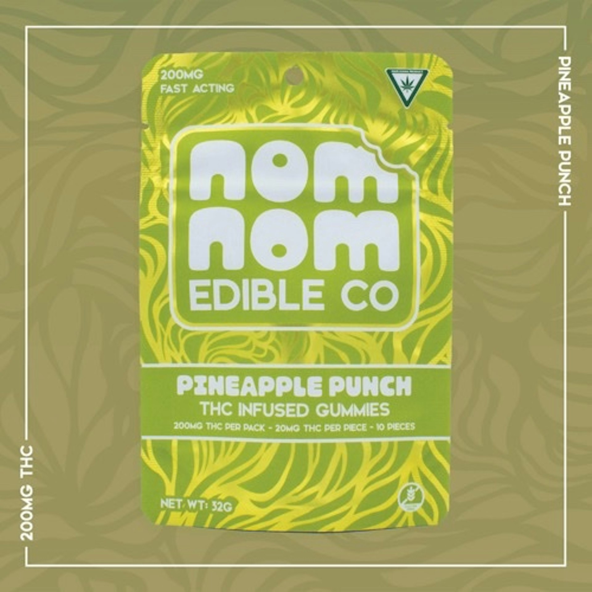 Nom Nom - Pineapple Punch 200mg Gummies