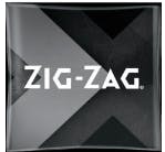 Zig-Zag Shatter Resistant Glass Ashtray - Black