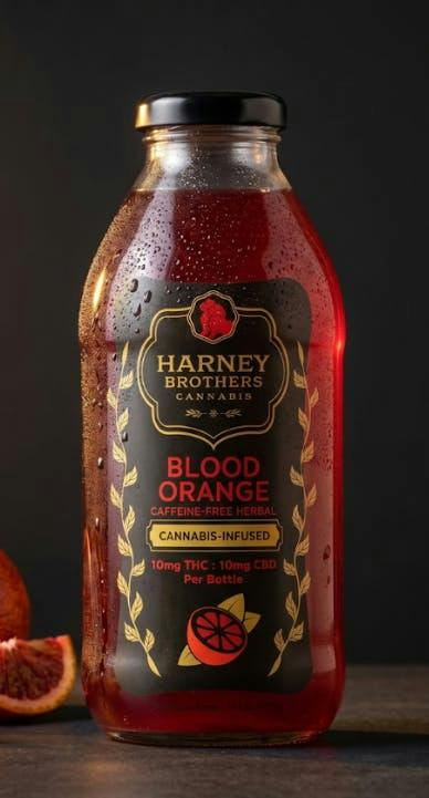 Product Harney Bros- Blood Orange Herbal Tea Bottle - 10mg - Drink