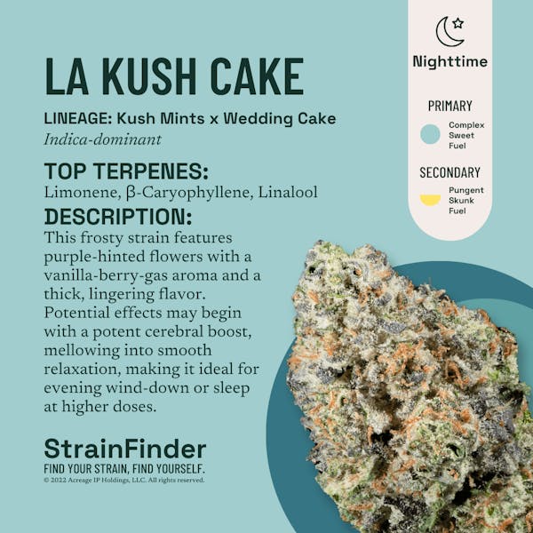 LA Kush Cake (I) - 3.5g Flower - The Botanist