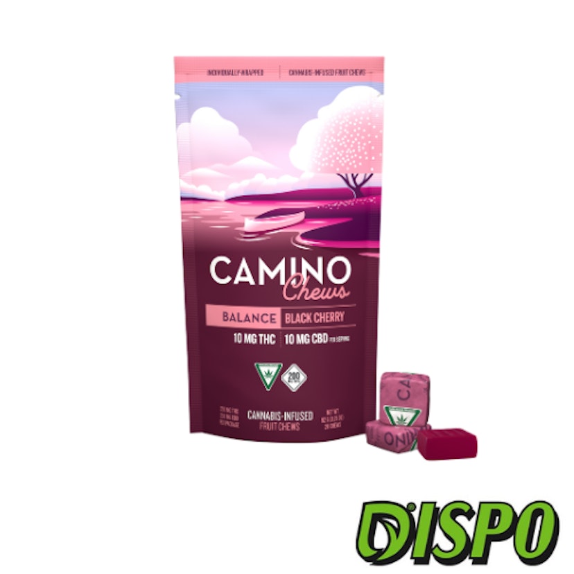 Camino Chews - Black Cherry 1:1 200mg Gummies
