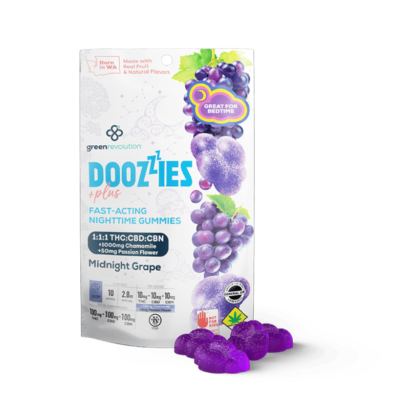 Green Revolution | Midnight Grape | Doozies | CBD/CBN/THC | 1:1:1 | 10ct